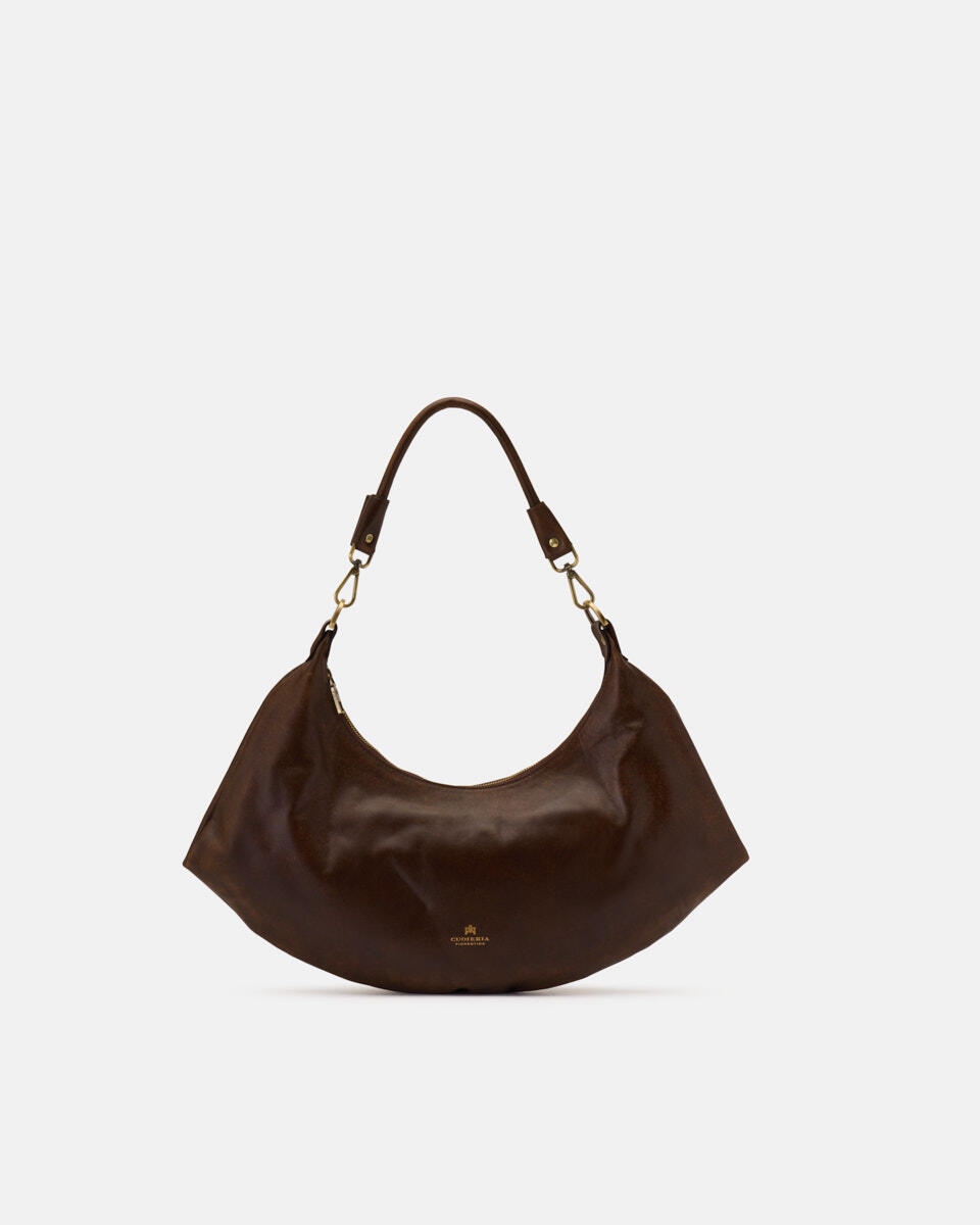 HOBO BAG Caramel  - Shoulder Bags - Women's Bags - Bags - Cuoieria Fiorentina