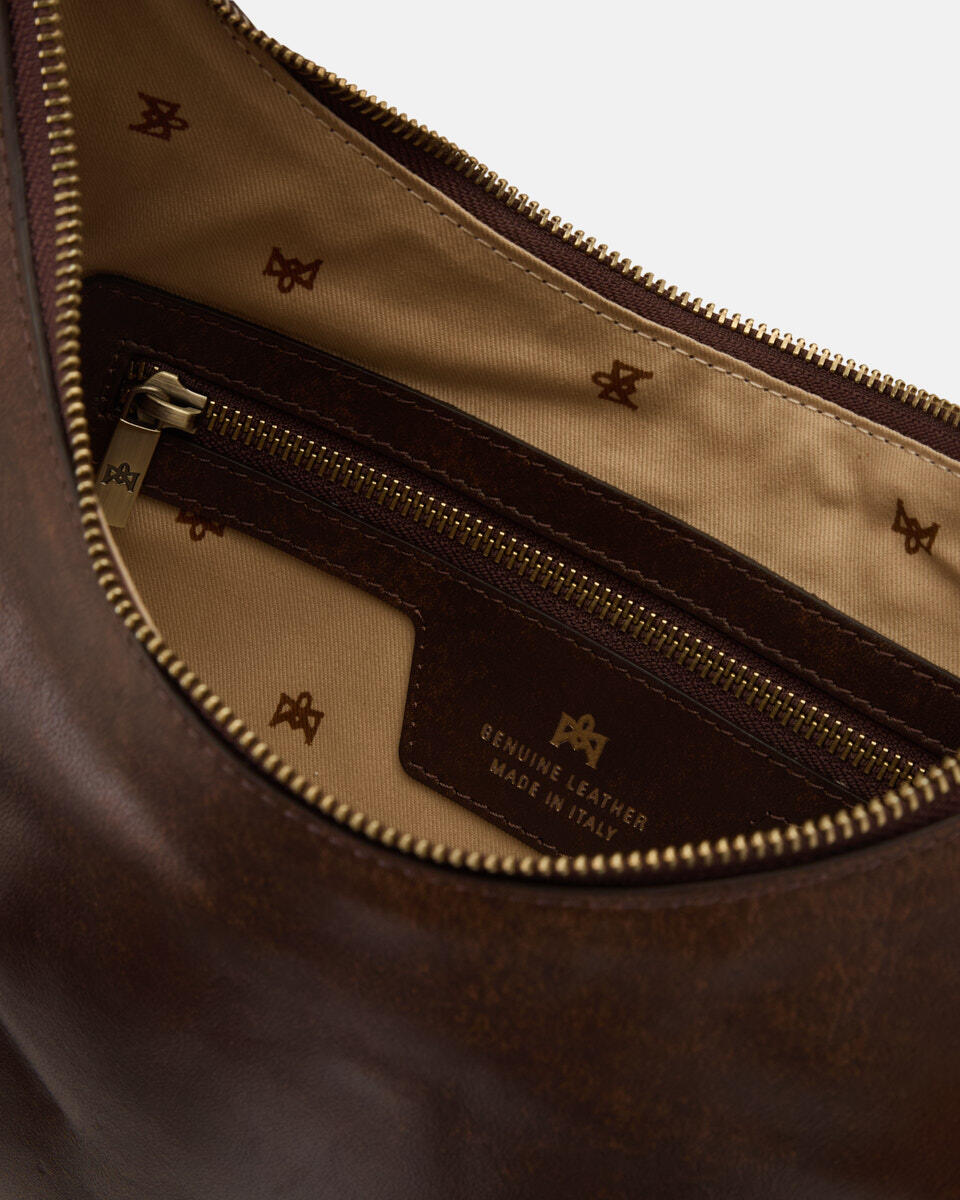HOBO BAG Caramel  - Shoulder Bags - Women's Bags - Bags - Cuoieria Fiorentina