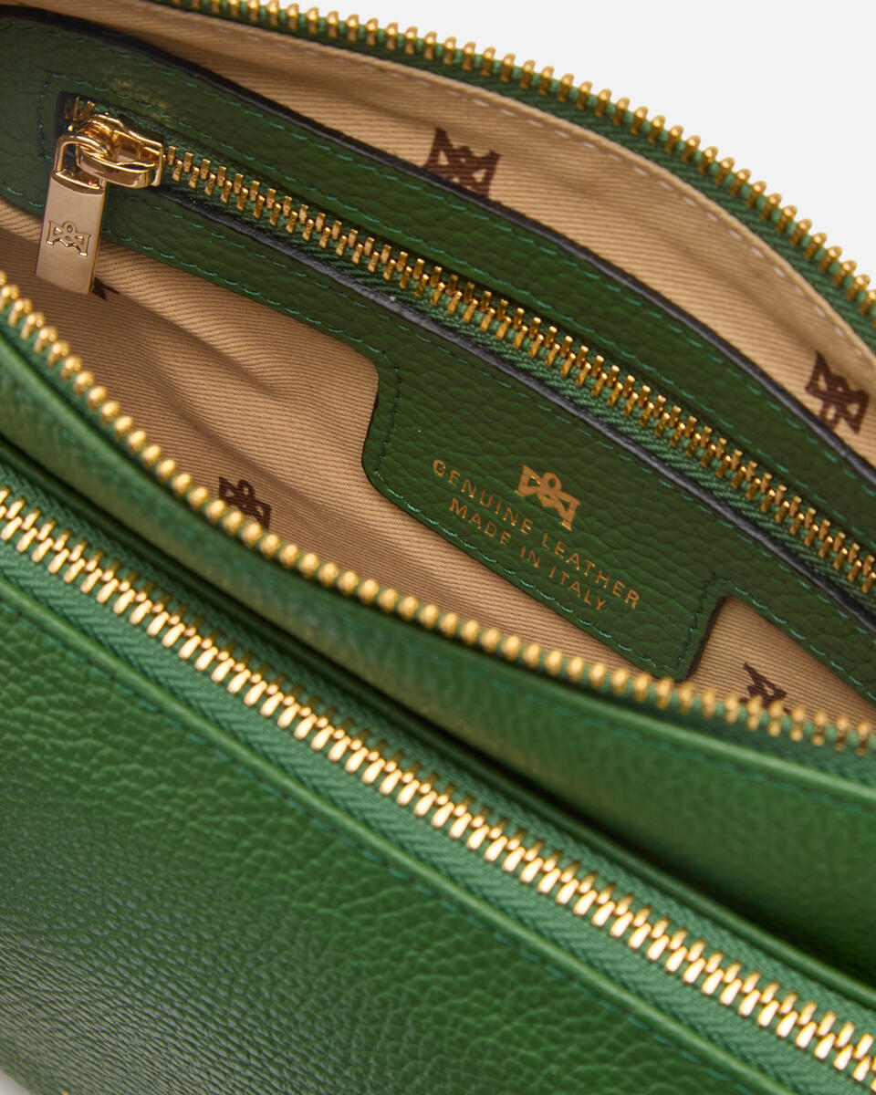 DOUBLE POUCH Aloe  - Crossbody Bags - Women's Bags - Bags - Cuoieria Fiorentina