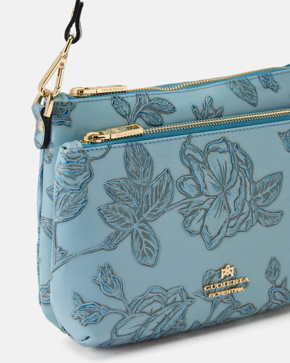 POUCH Light blue  - Crossbody Bags - Women's Bags - Bags - Cuoieria Fiorentina