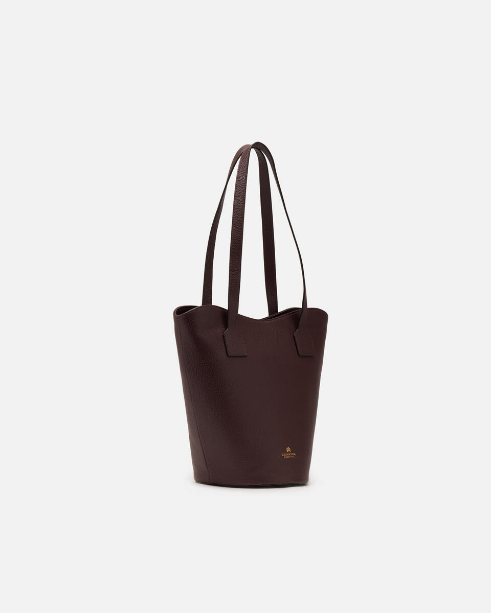 SHOPPING BAG Coffee  - Cuoieria Fiorentina