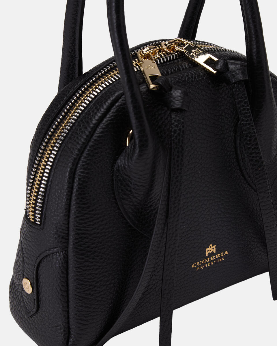 Lua Small Bowling bag Nero  - Mini Bag - Borse Donna - Borse - Cuoieria Fiorentina