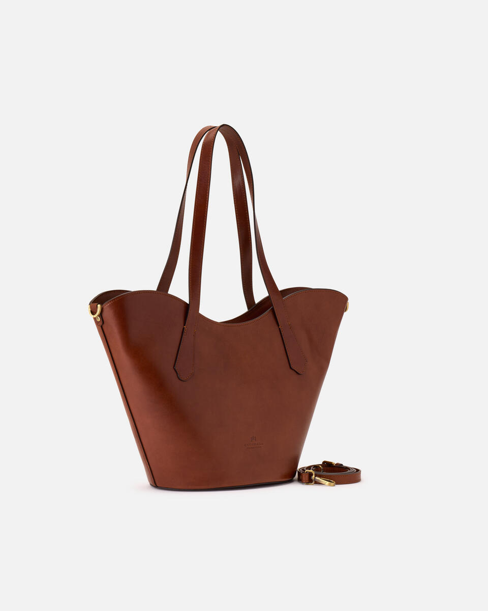 Wave Shopping bag Cuoio Marrone  - Shopping - Borse Donna - Borse - Cuoieria Fiorentina