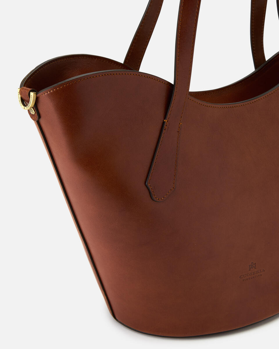 Wave Shopping bag Cuoio Marrone  - Shopping - Borse Donna - Borse - Cuoieria Fiorentina
