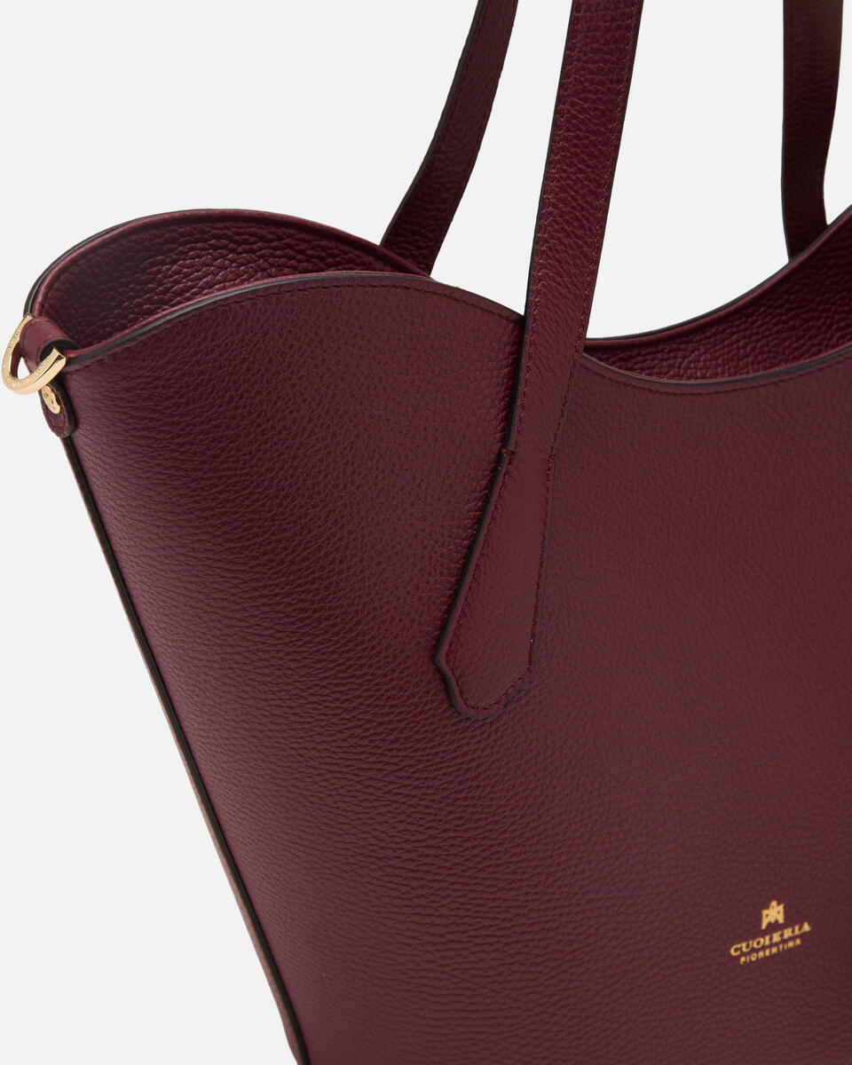 Wave Shopping bag Bordeaux  - Shopping - Borse Donna - Borse - Cuoieria Fiorentina