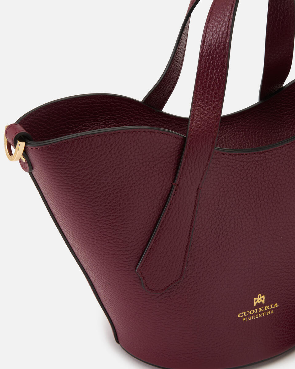 SMALL TOTE BAG Bordeaux  - Tote Bags - Women's Bags - Bags - Cuoieria Fiorentina