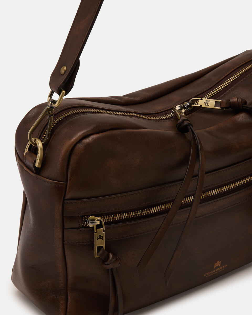 LARGE CAMERA BAG Caramel  - Shoulder Bags - Women's Bags - Bags - Cuoieria Fiorentina