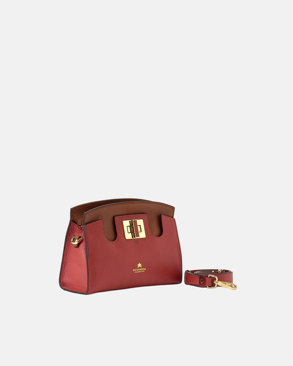 Bella Soft Pouch Brickcaramel  - Cuoieria Fiorentina