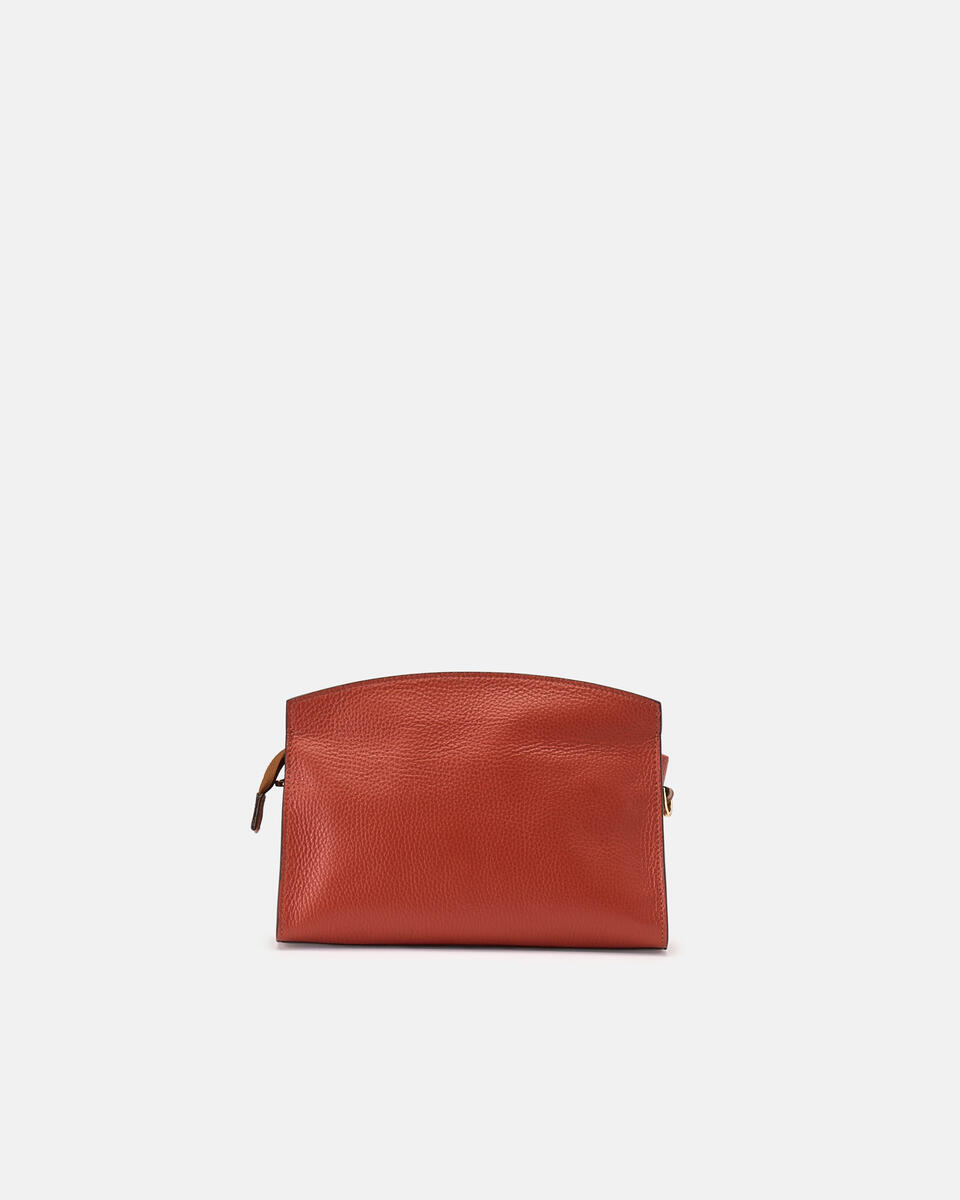 Bella Soft Pouch Brickcaramel  - Cuoieria Fiorentina