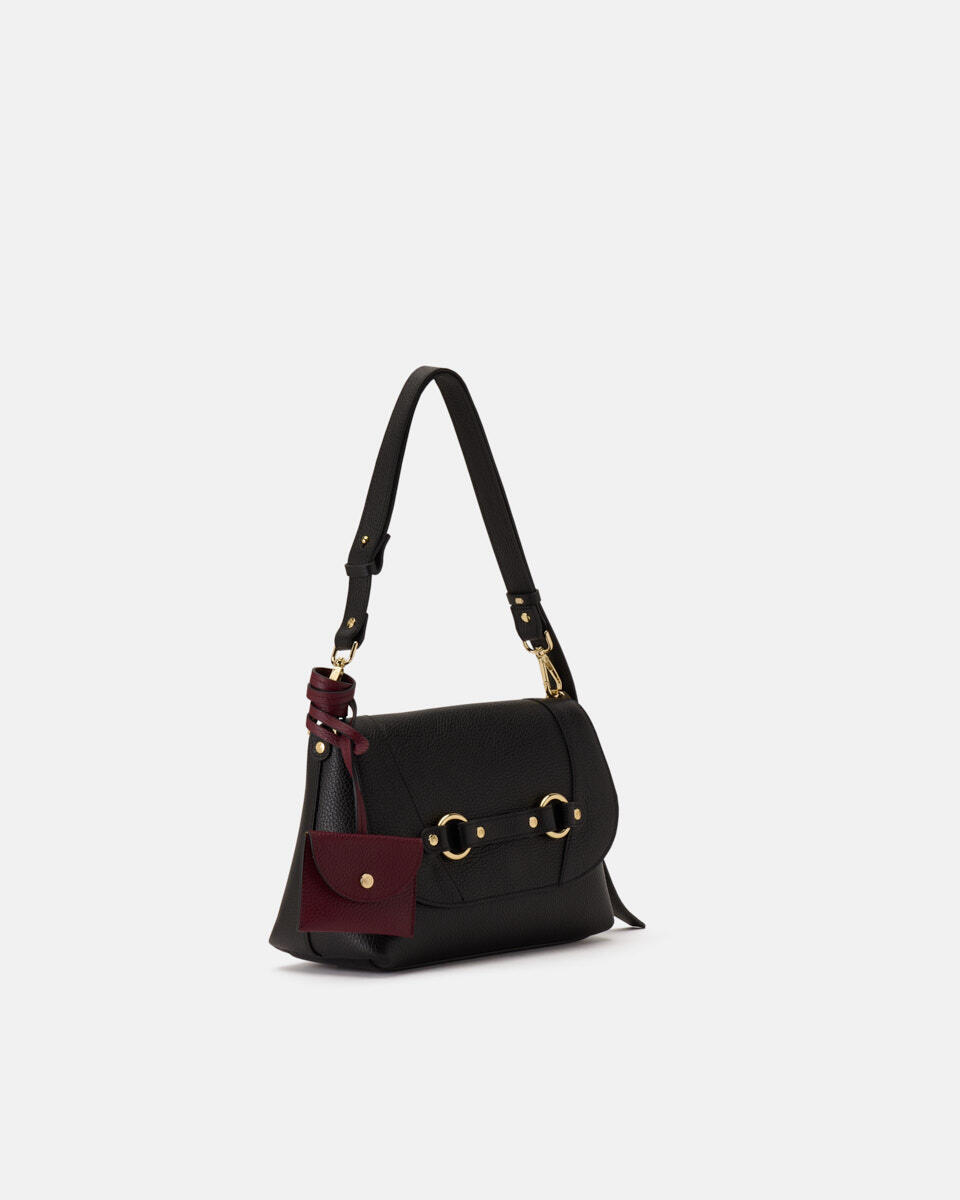 FLAP BAG Blackbordeaux  - Messenger Bags - Women's Bags - Bags - Cuoieria Fiorentina