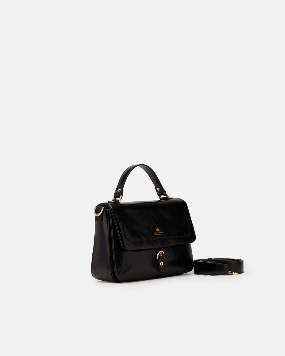 Eva soft Small flap bag Vintage Nero  - Messenger - Borse Donna - Borse - Cuoieria Fiorentina