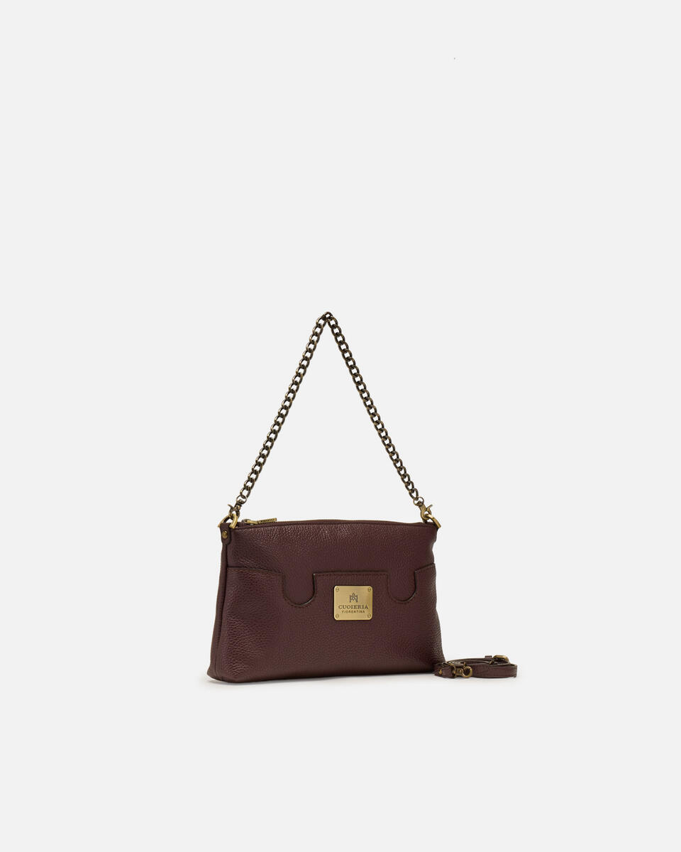 Bella selleria Pouch Coffee  - Cuoieria Fiorentina