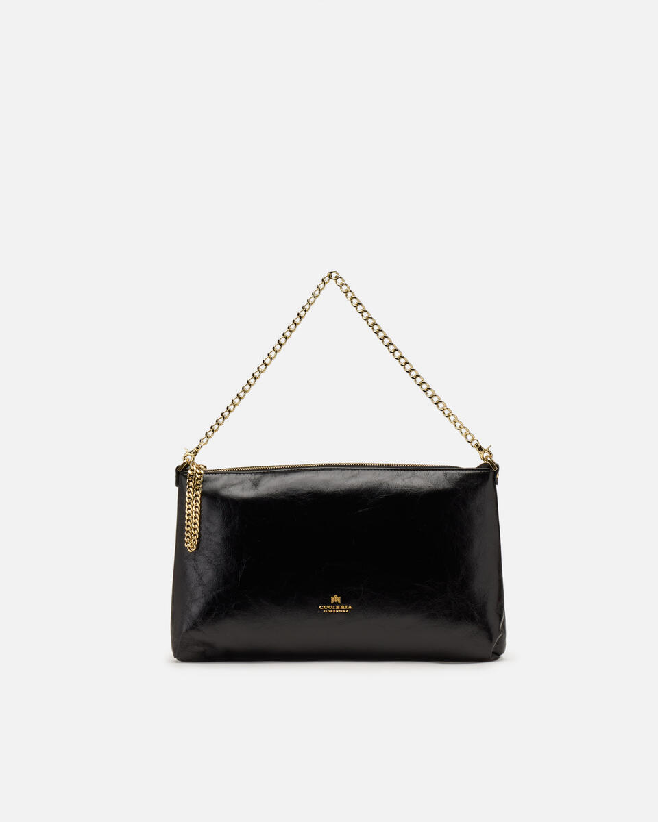 Large pouch Black  - Clutch Bags - Women's Bags - Bags - Cuoieria Fiorentina