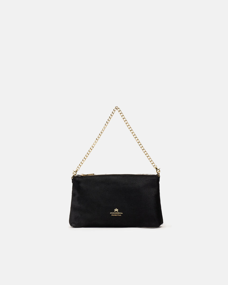 SMALL POUCH Black  - Clutch Bags - Women's Bags - Bags - Cuoieria Fiorentina
