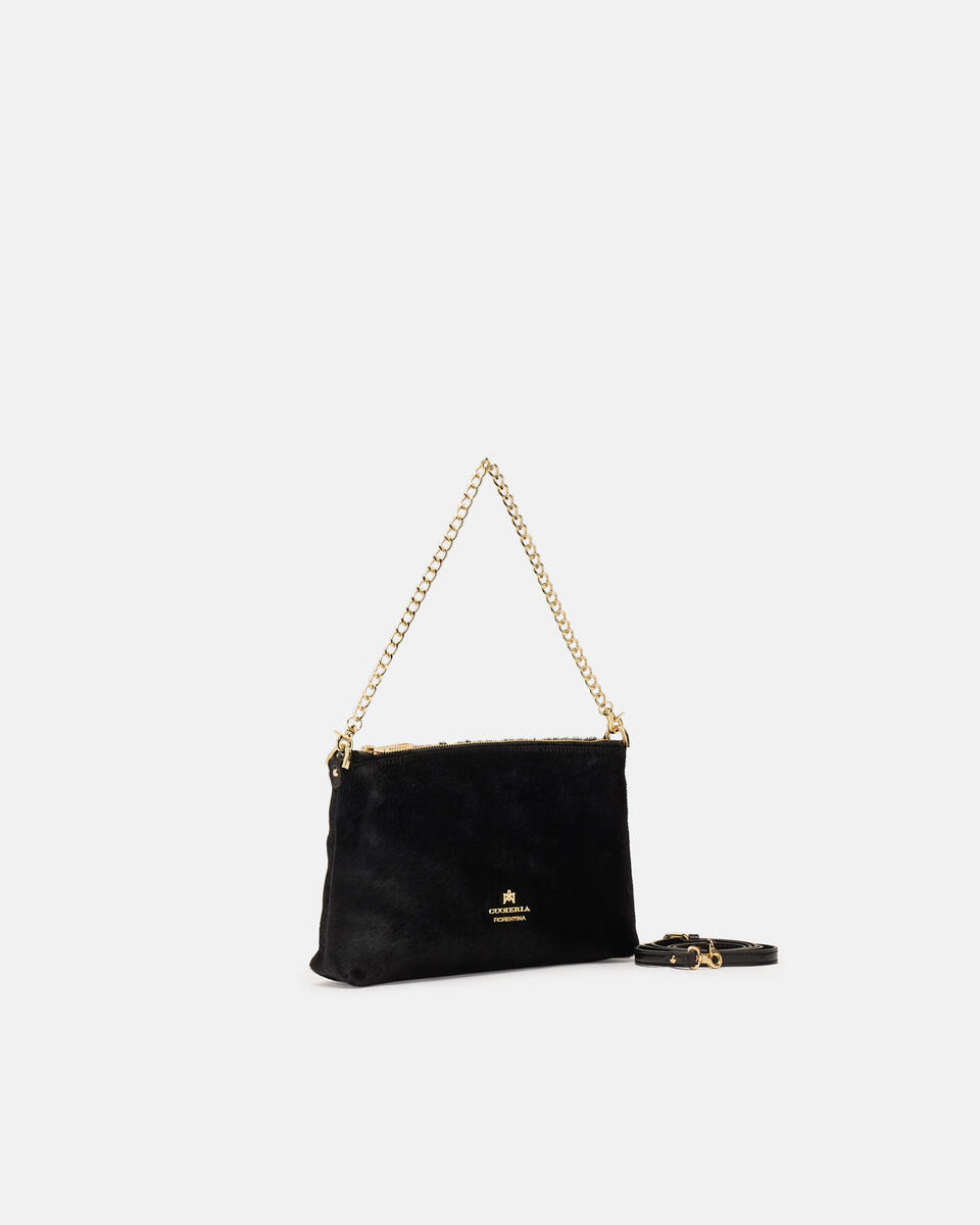 SMALL POUCH Black  - Clutch Bags - Women's Bags - Bags - Cuoieria Fiorentina
