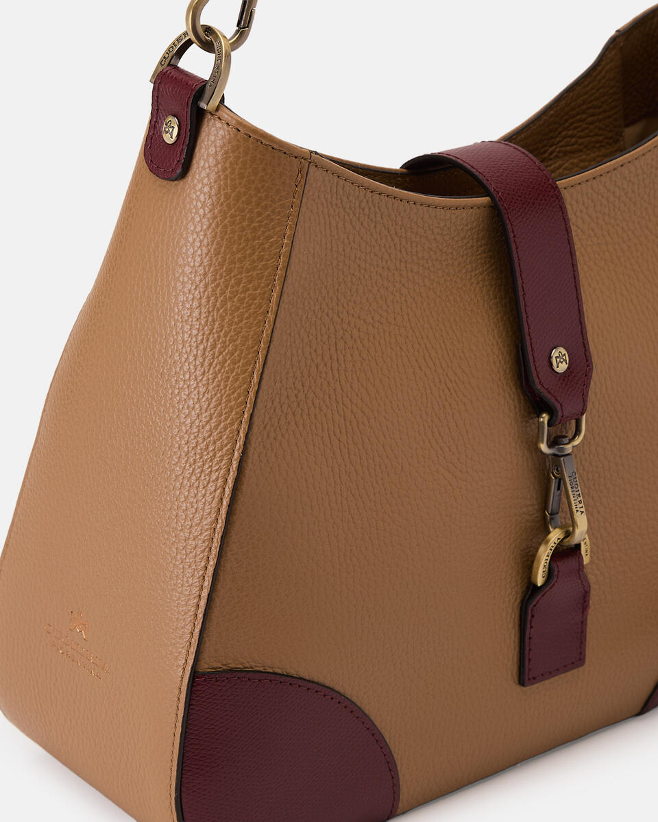 HOBO BAG Desertbordeaux  - Tote Bags - Women's Bags - Bags - Cuoieria Fiorentina