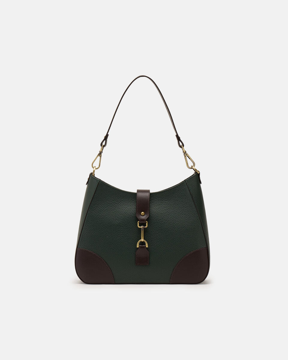 HOBO BAG Mossdarkbrown  - Shoulder Bags - Women's Bags - Bags - Cuoieria Fiorentina