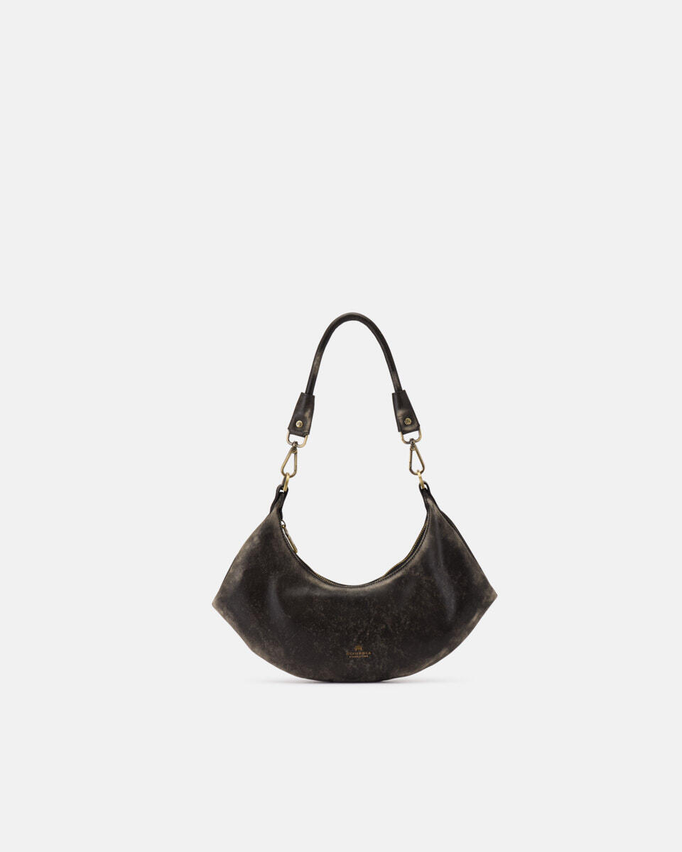 Sienna small hobo vitello Texas Nero  - Borse A Spalla - Borse Donna - Borse - Cuoieria Fiorentina