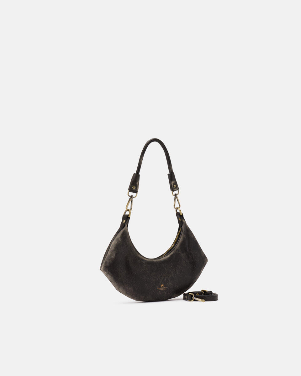 Sienna small hobo vitello Texas Nero  - Borse A Spalla - Borse Donna - Borse - Cuoieria Fiorentina