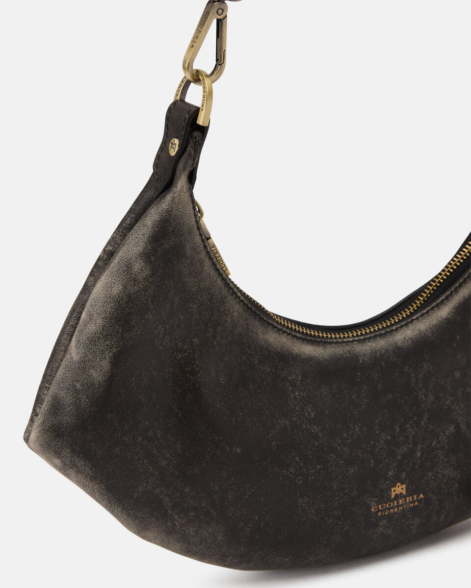 Sienna small hobo vitello Texas Nero  - Borse A Spalla - Borse Donna - Borse - Cuoieria Fiorentina