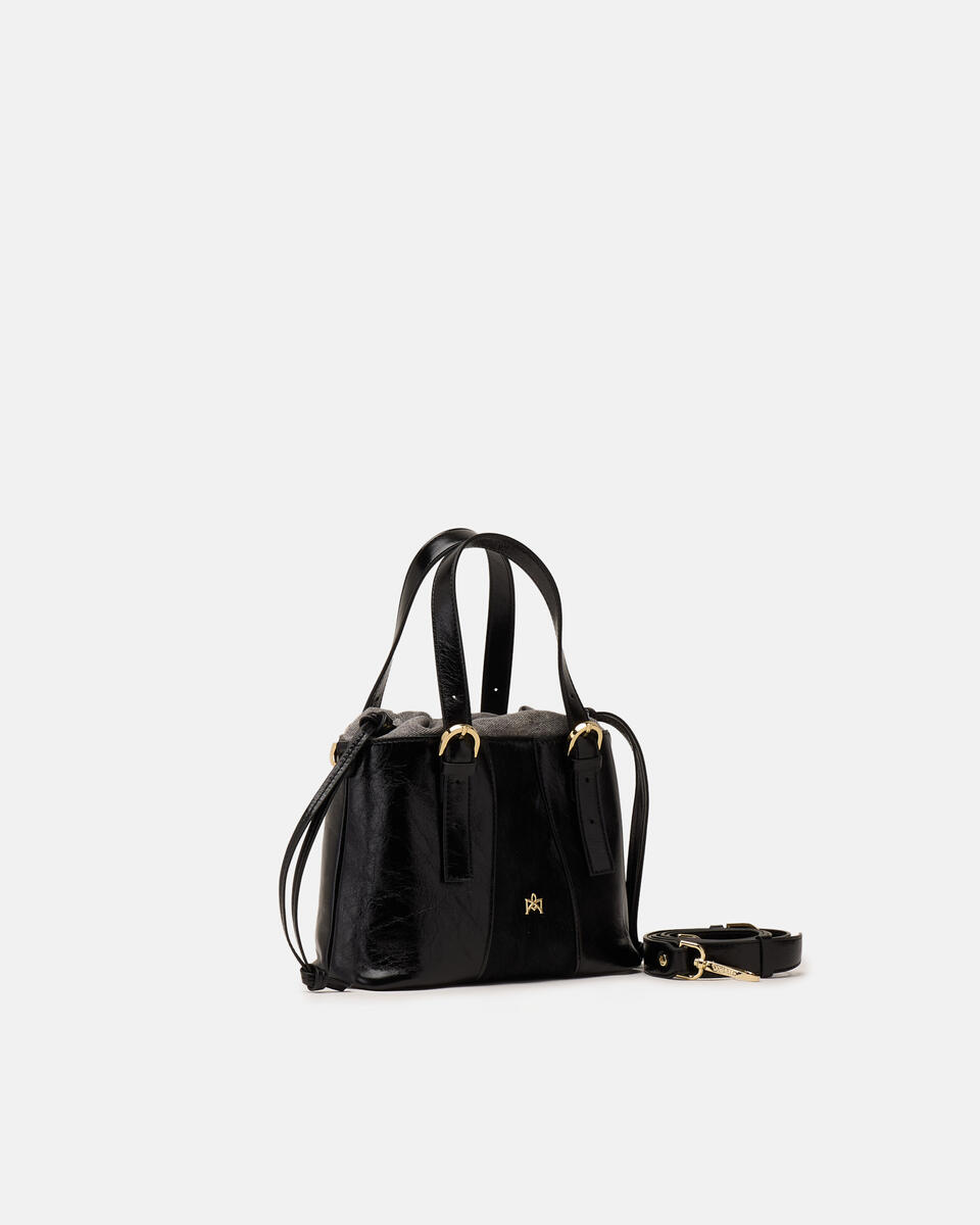 SMALL TOTE BAG Black  - Cuoieria Fiorentina