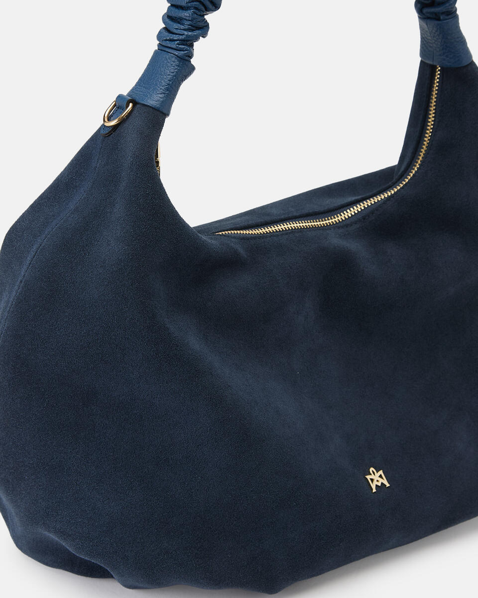 Chop maxi hobo Dollaro Camoscio Oceano  - Tote Bag - Borse Donna - Borse - Cuoieria Fiorentina