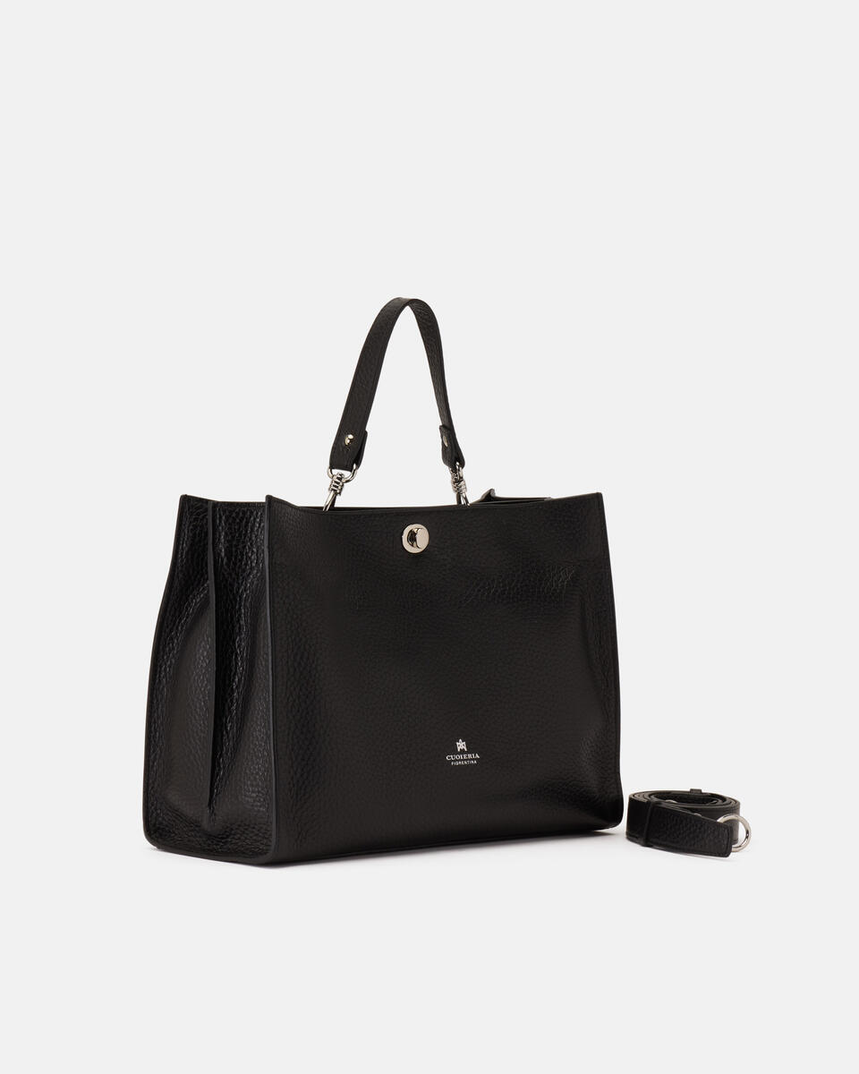 LARGE TOTE BAG Black  - Tote Bags - Women's Bags - Bags - Cuoieria Fiorentina