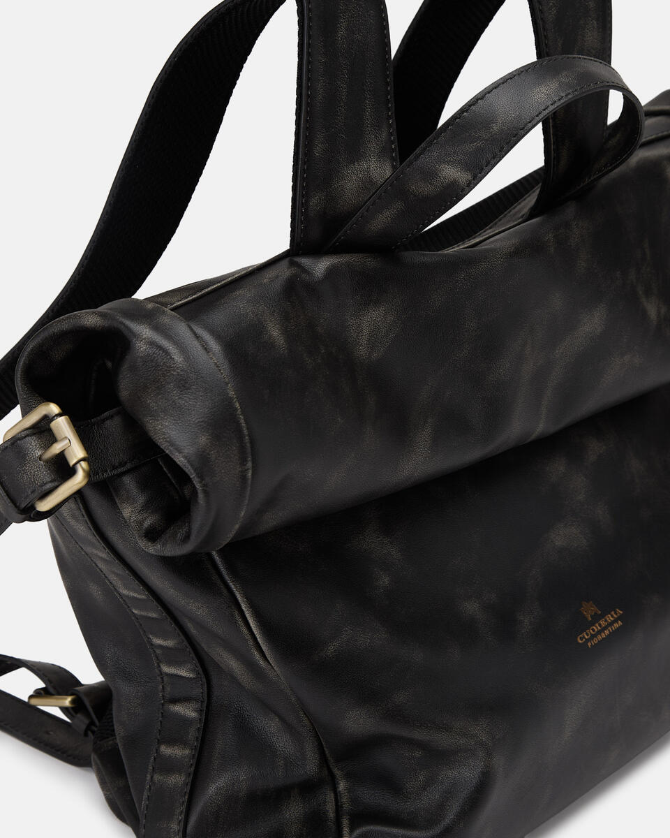 Axel Backpack Uomo Vitello Texas Nero  - Zaini - Borse Uomo - Borse - Cuoieria Fiorentina