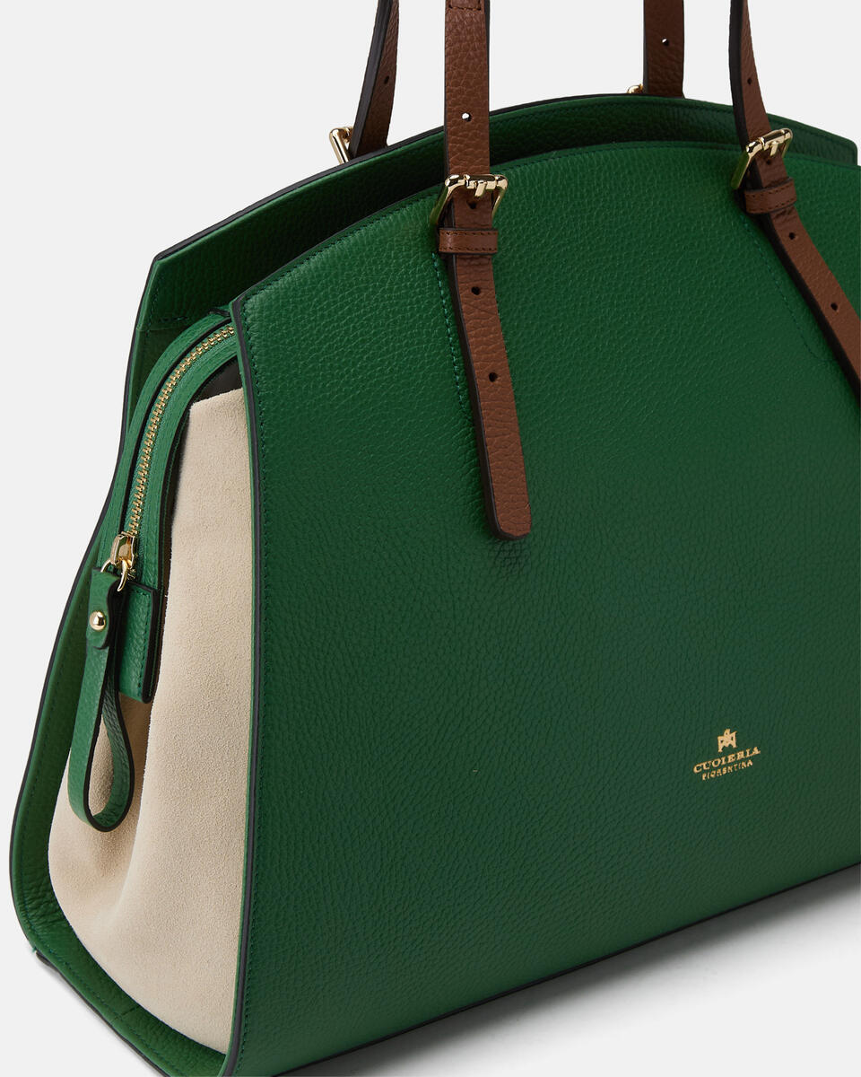 Alice maxi Tote Bag wild Aloeproseccocaramel  - Tote Bag - Borse Donna - Borse - Cuoieria Fiorentina