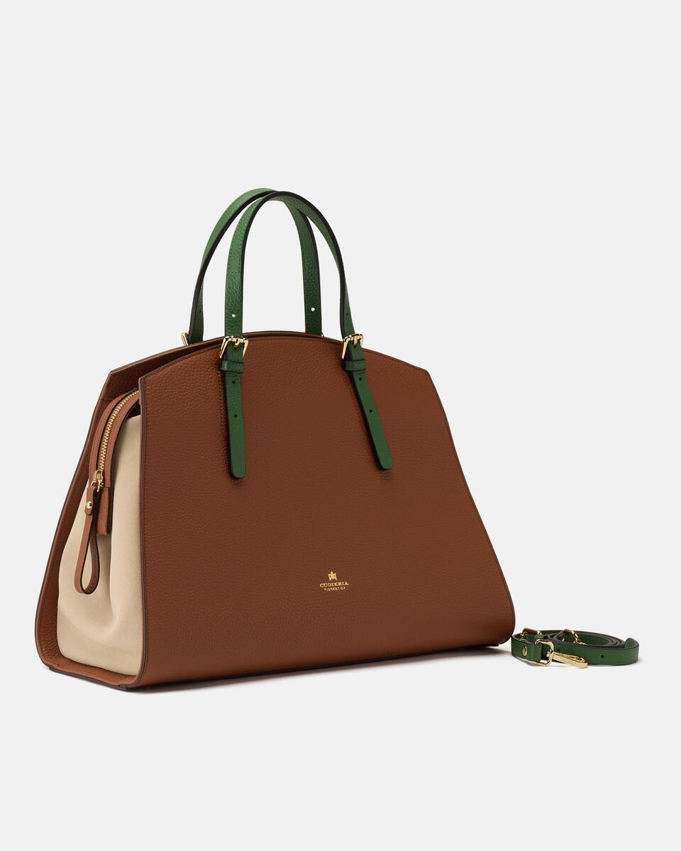 Alice maxi Tote Bag wild Caramelproseccoaloe  - Tote Bag - Borse Donna - Borse - Cuoieria Fiorentina