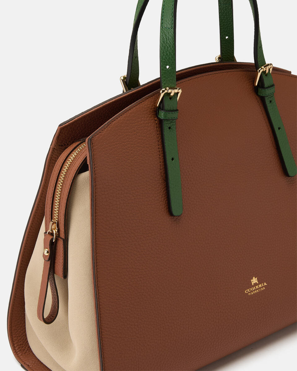 Alice maxi Tote Bag wild Caramelproseccoaloe  - Tote Bag - Borse Donna - Borse - Cuoieria Fiorentina