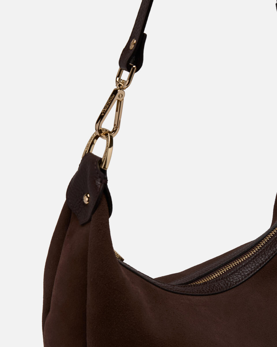 Emma Boho small hobo Cioccolato  - Borse A Spalla - Borse Donna - Borse - Cuoieria Fiorentina