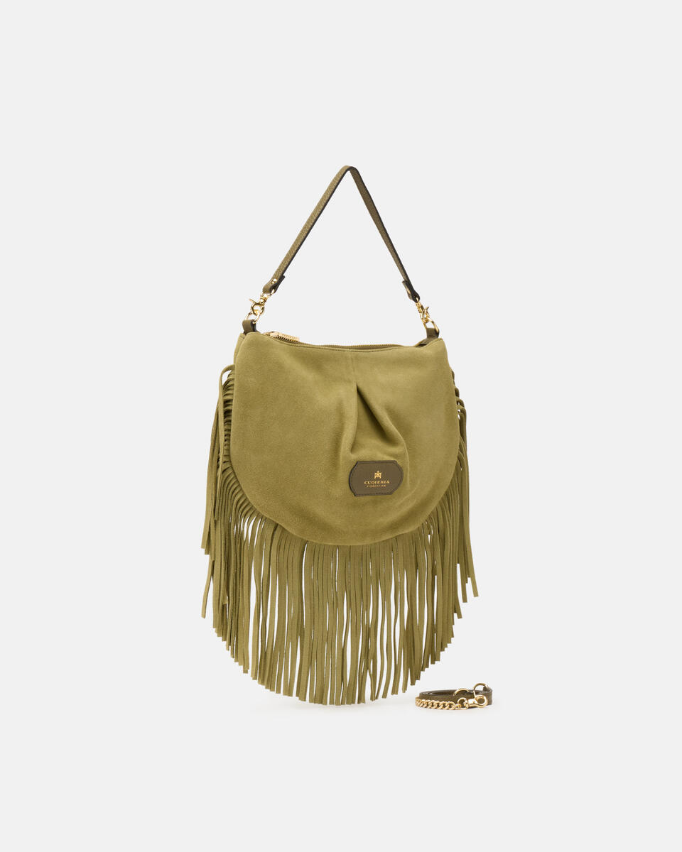 MINI POUCH Forest green   - Shoulder Bags - Women's Bags - Bags - Cuoieria Fiorentina