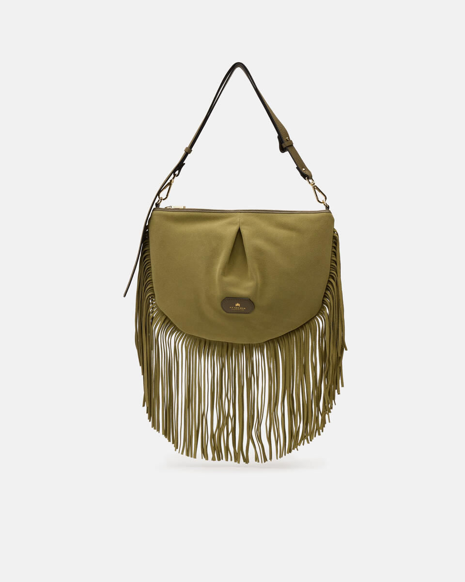 Emma Folk Maxi Pouch Bosco  - Borse A Spalla - Borse Donna - Borse - Cuoieria Fiorentina