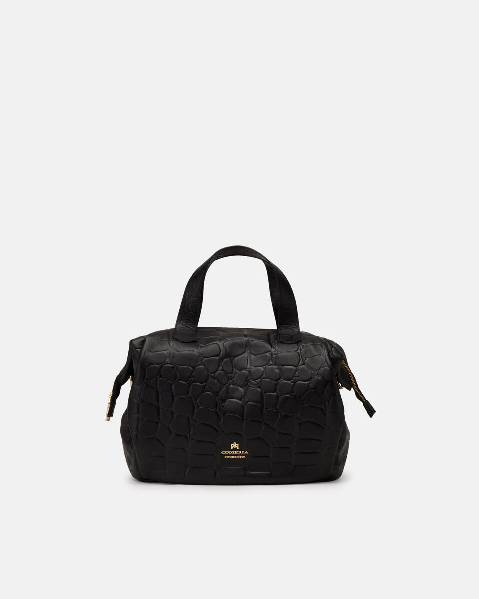 DUFFLE BAG Black  - Tote Bags - Women's Bags - Bags - Cuoieria Fiorentina