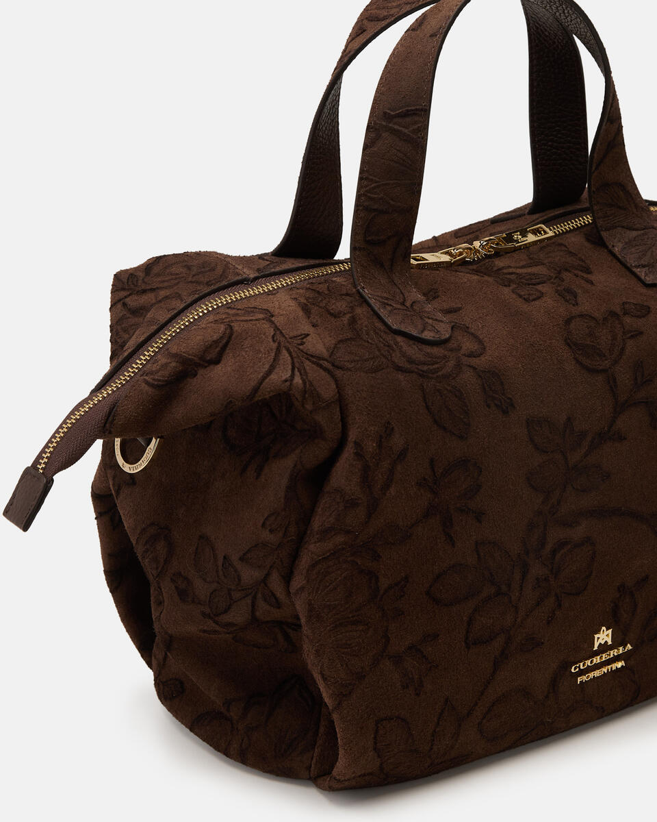 DUFFLE BAG Chocolate  - Tote Bags - Women's Bags - Bags - Cuoieria Fiorentina