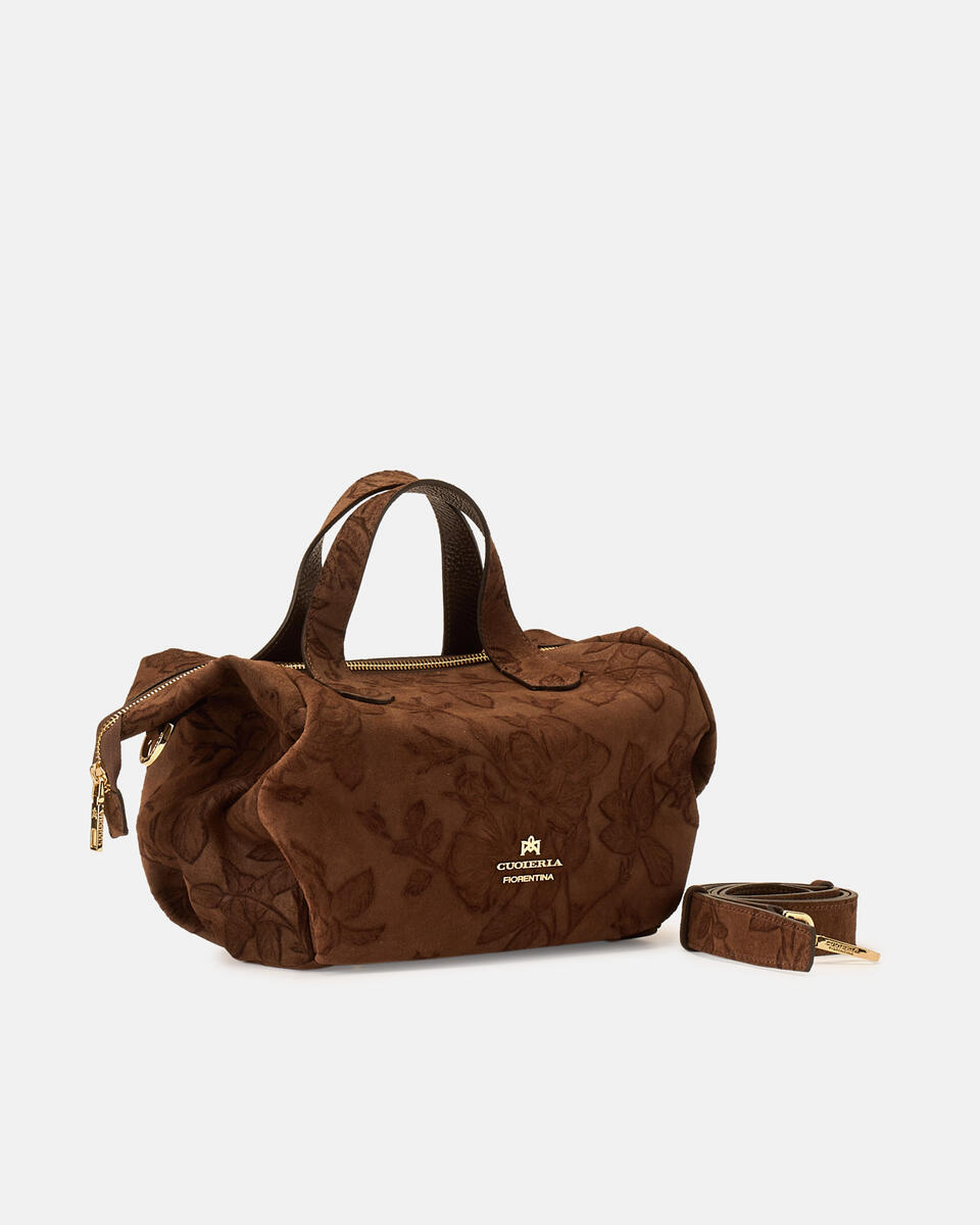 SMALL DUFFLE BAG Chocolate  - Tote Bags - Women's Bags - Bags - Cuoieria Fiorentina