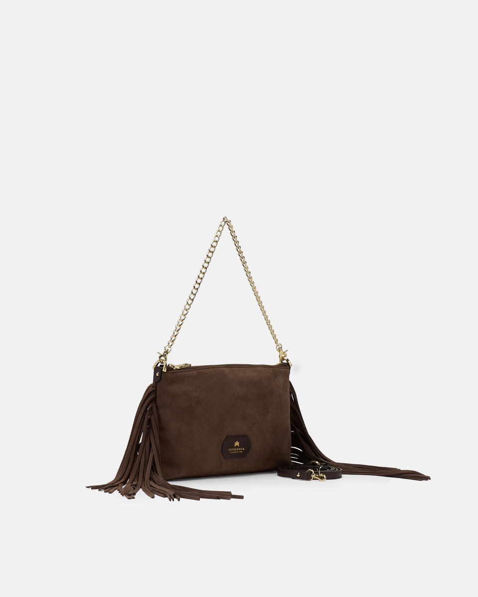 POUCH Chocolate  - Clutch Bags - Women's Bags - Bags - Cuoieria Fiorentina