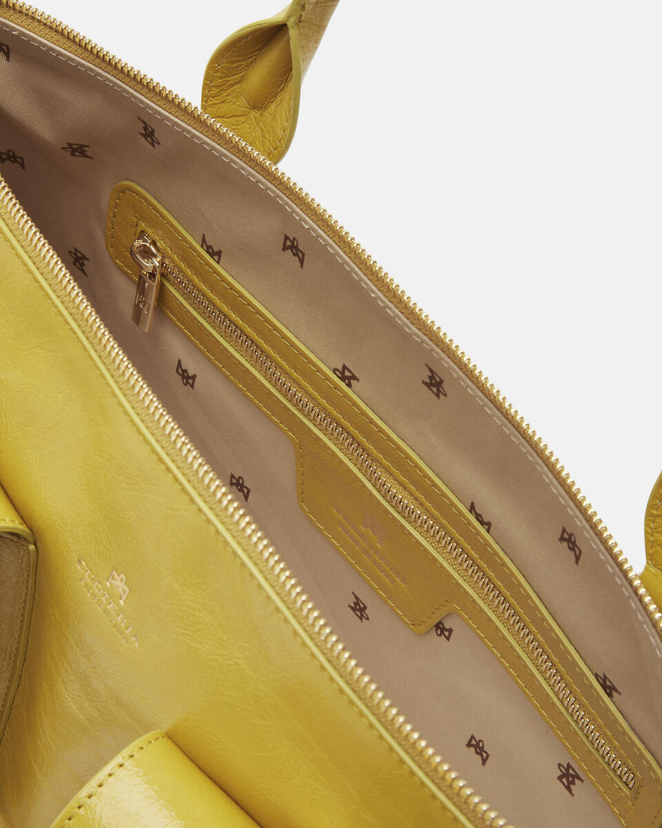 TOTE BAG Acid green  - Bags - Special Price - Cuoieria Fiorentina