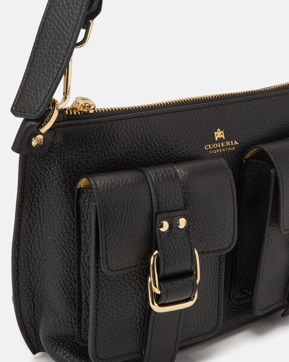 Blow pocket lipstick bag Nero  - Tracolla - Borse Donna - Borse - Cuoieria Fiorentina