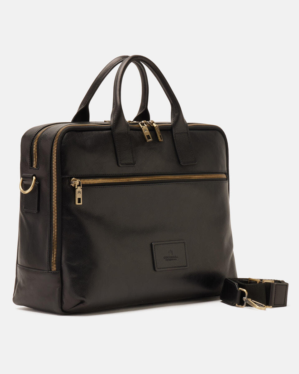 Large business briefcase Black  - Briefcases - Men's Bags - Bags - Cuoieria Fiorentina