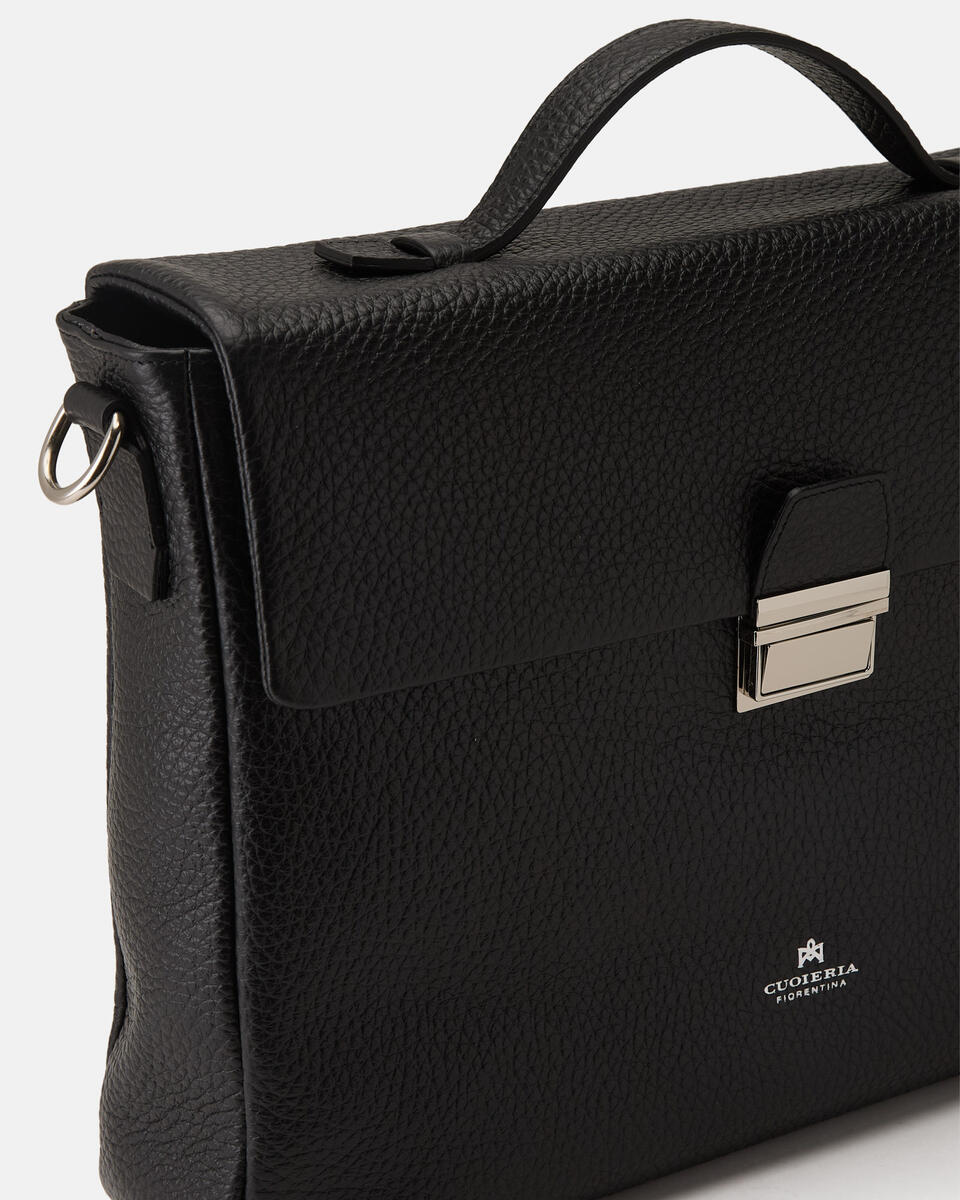 BRIEFCASE Black  - Briefcases - Men's Bags - Bags - Cuoieria Fiorentina