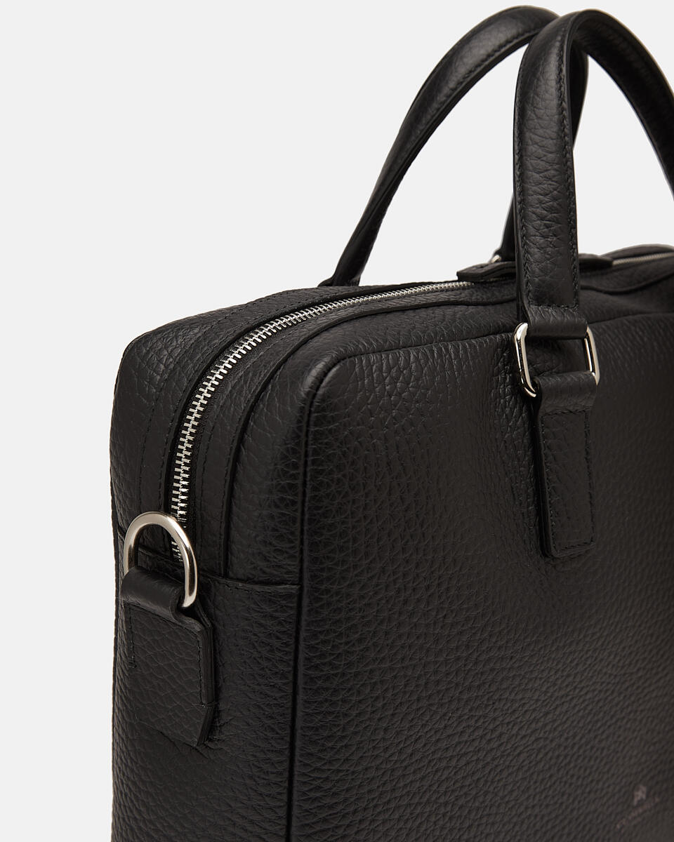 Brad cartella 1 zip porta pc 15 Nero  - Borse Da Lavoro - Cartelle Da Lavoro - Cuoieria Fiorentina