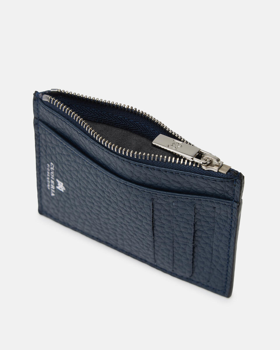 Portatessere con zip Avio  - Portafogli Donna - Portafogli Uomo - Portafogli - Cuoieria Fiorentina