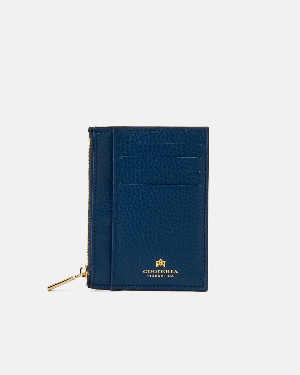Card holder with zip Ocean  - Women's Wallets - Women's Wallets - Wallets - Cuoieria Fiorentina