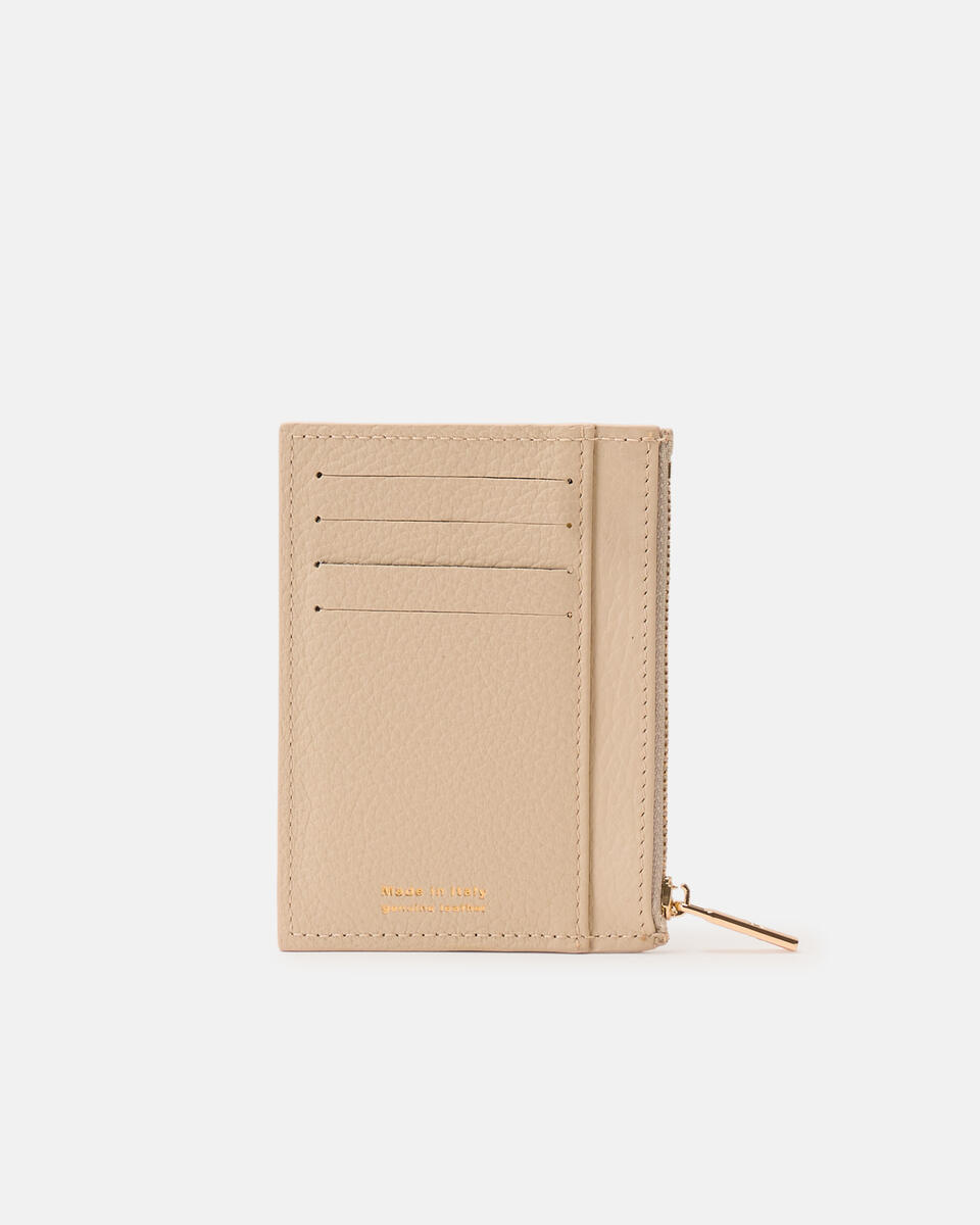 Card holder with zip Prosecco  - Women's Wallets - Women's Wallets - Wallets - Cuoieria Fiorentina