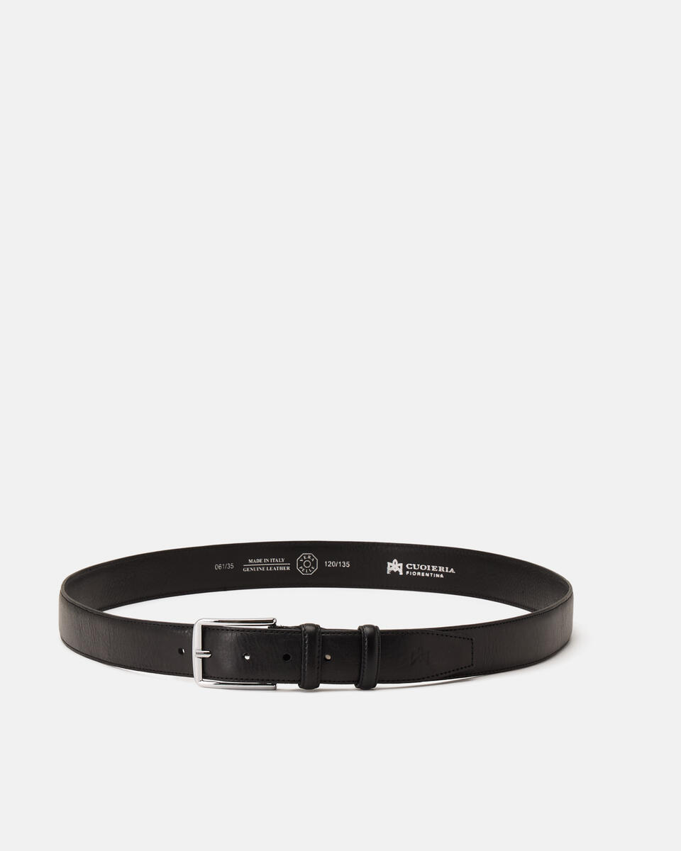 06135XXL Cintura pelle cm 3.5 Nero  - Cinture Uomo - Cinture - Cuoieria Fiorentina