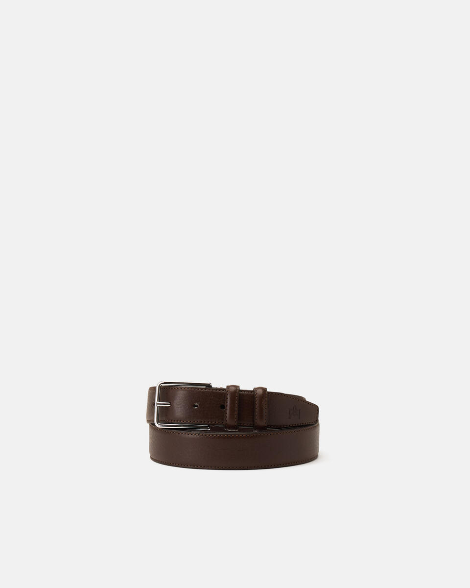 Belt plus-size Dark brown  - Men Belts - Belts - Cuoieria Fiorentina
