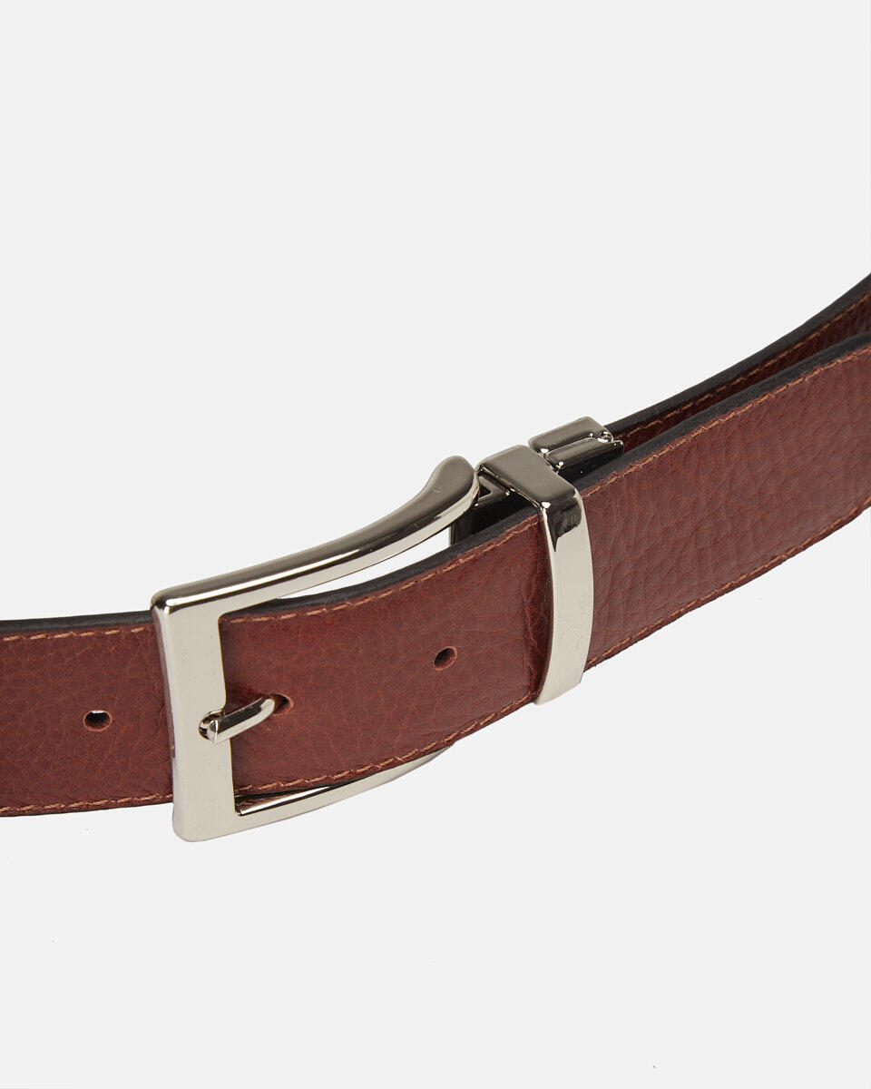 Reversible Belt Blackbrown  - Men Belts - Belts - Cuoieria Fiorentina