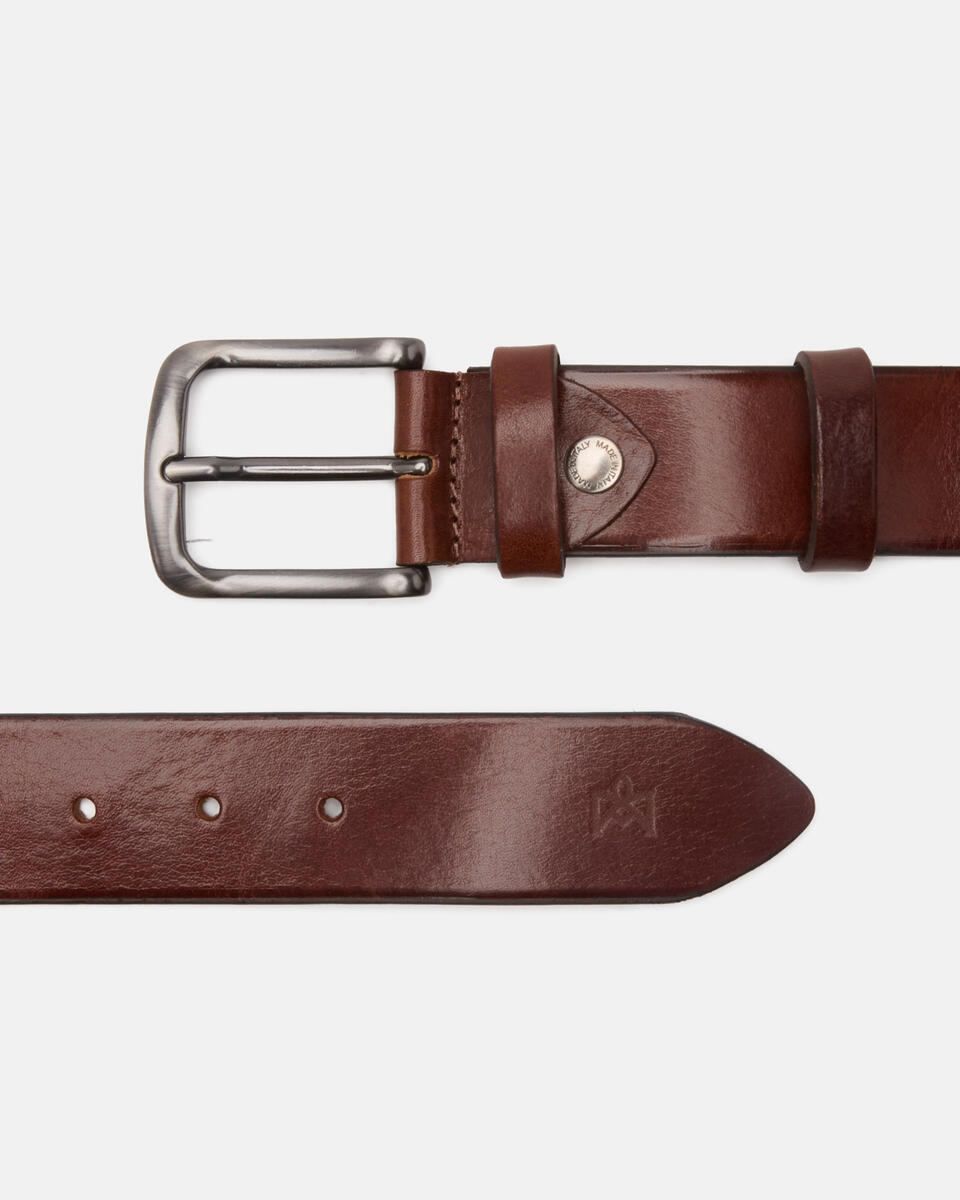 Seamless Belt Brown  - Men Belts - Belts - Cuoieria Fiorentina